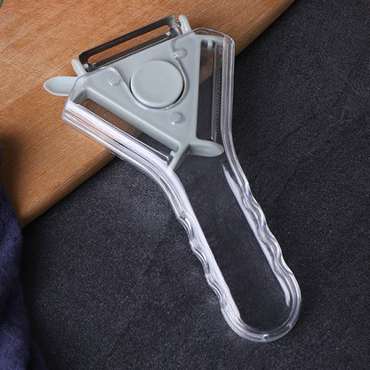 3-in-1 Rotating Vegetable Peeler with Triple-Blade Head