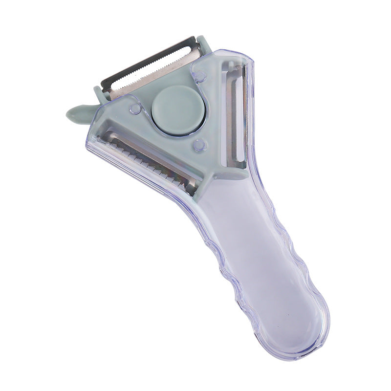 3-in-1 Rotating Vegetable Peeler with Triple-Blade Head