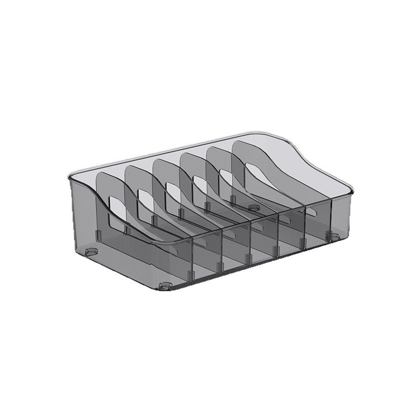Clear Pantry Packet Organizer with Divided Compartments for Food Pouches & Seasonings
