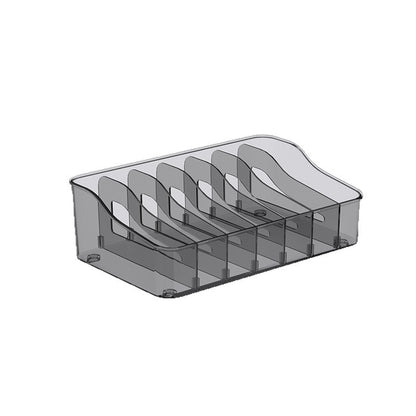 Clear Pantry Packet Organizer with Divided Compartments for Food Pouches & Seasonings