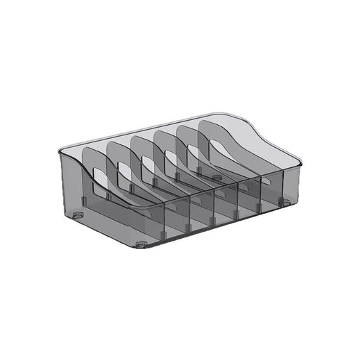 Clear Pantry Packet Organizer with Divided Compartments for Food Pouches & Seasonings