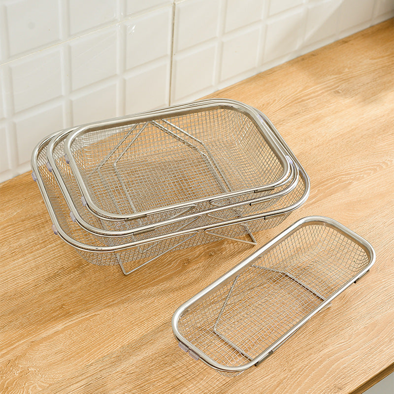 Expandable Over-the-Sink Colander & Drying Basket for Produce and Dishes