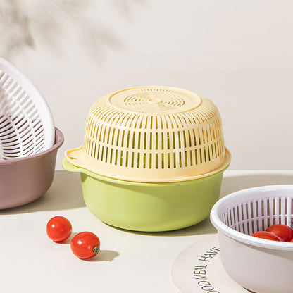 2-in-1 Produce Washing Bowl with Removable Colander Insert