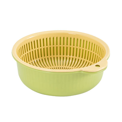 2-in-1 Produce Washing Bowl with Removable Colander Insert
