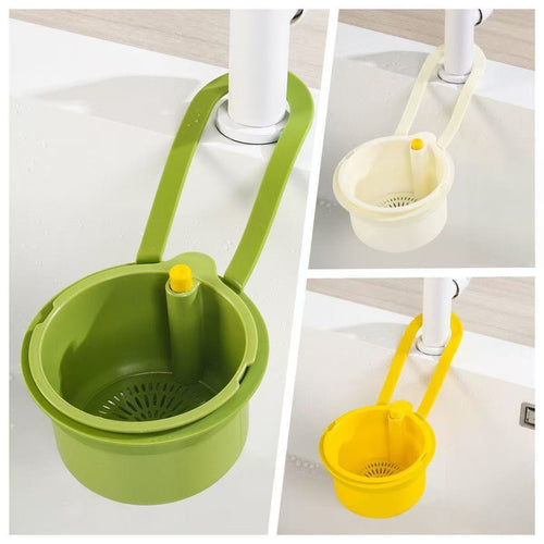 Faucet-Hanging Sink Strainer Basket for Food Scraps, Sponges & Small Kitchen Items