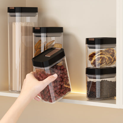 Clear Pantry Snack Container with Easy-Open Secure-Fit Lid