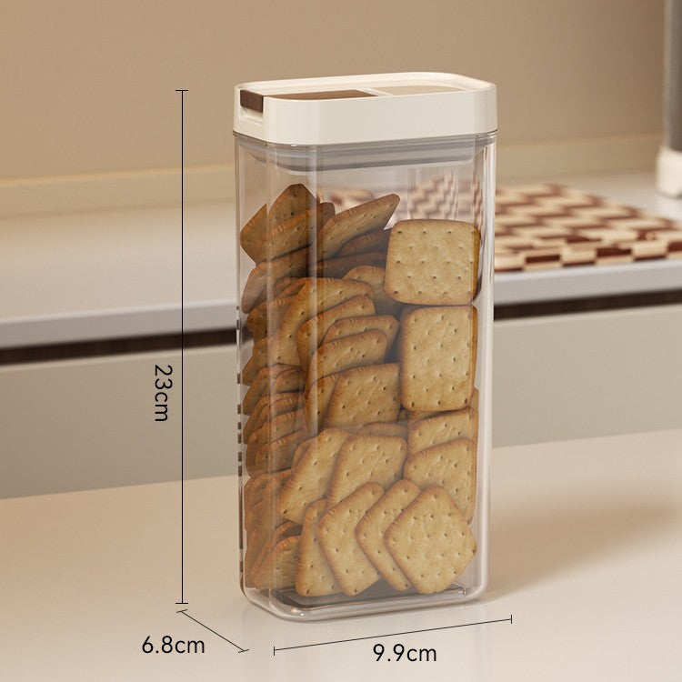 Clear Pantry Snack Container with Easy-Open Secure-Fit Lid