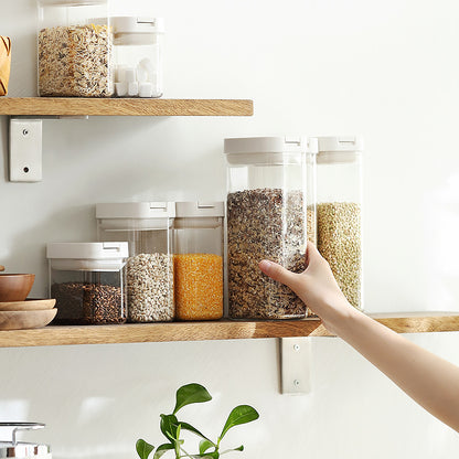 Clear Pantry Storage Containers with Flip-Top Pour Lids