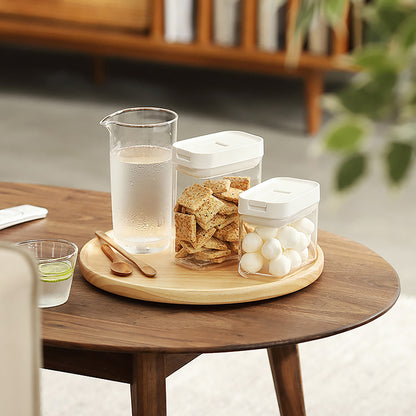 Clear Pantry Storage Containers with Flip-Top Pour Lids