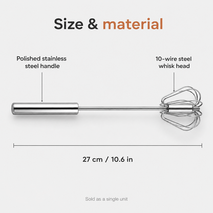 Stainless Steel Rotating Whisk VIP