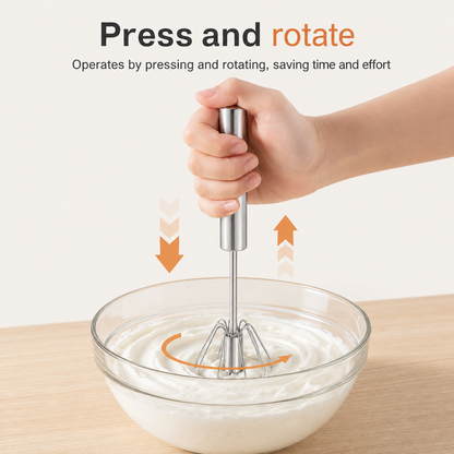 Stainless Steel Rotating Whisk VIP