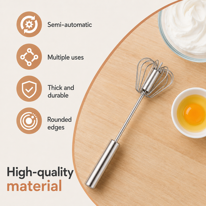 Stainless Steel Rotating Whisk VIP
